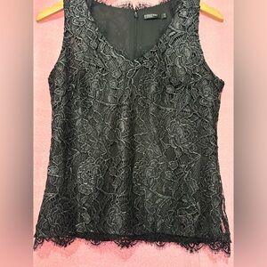 Reitmans Black Lace Top. Size XS.